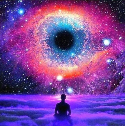 Broderie Diamant | Broderie Diamant - Vue céleste | Broderie Paysages paysages | FiguredArt