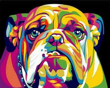 Charger l&#39;image dans la galerie, peinture par numéros | Bulldog Pop Art | animaux chiens facile Pop Art | FiguredArt