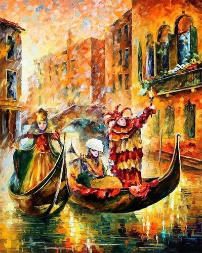 peinture par numéros | Carnaval de Venise | complexe ville | FiguredArt