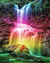 Charger l&#39;image dans la galerie, peinture par numéros | Cascade féérique | nouveautés paysages intermédiaire | FiguredArt