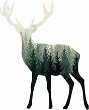 Charger l&#39;image dans la galerie, peinture par numéros | Cerf et Forêt | animaux facile rennes et biches | FiguredArt
