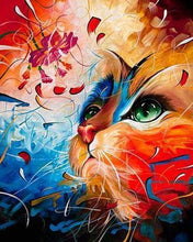 Charger l&#39;image dans la galerie, peinture par numéros | Chat coloré | animaux chats complexe | FiguredArt