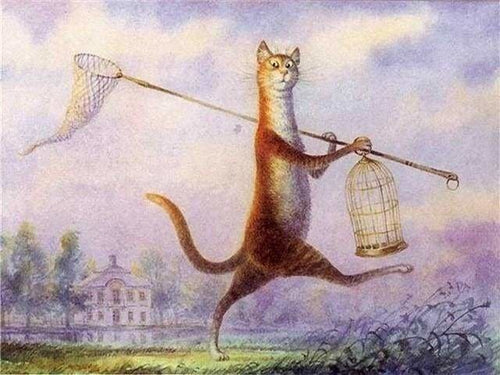 peinture par numéros | Chat détendu | animaux chats complexe | FiguredArt