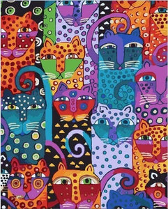 peinture par numéros | Chats abstraits | animaux chats facile | FiguredArt