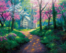 Charger l&#39;image dans la galerie, peinture par numéros | Chemin printanier | nouveautés paysages complexe | FiguredArt