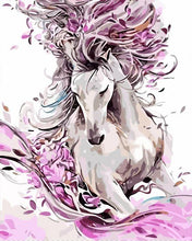 Charger l&#39;image dans la galerie, peinture par numéros | Cheval à la crinière rose | animaux, chevaux, Facile | FiguredArt