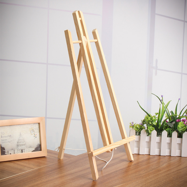 Lot De 2 Mini Chevalets En Bois Avec Toiles Assorties - Parfaits Pour Décoration Table Et Créativité Artistique !
