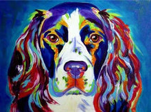 Charger l&#39;image dans la galerie, peinture par numéros | Chien en Couleurs | animaux chiens complexe Pop Art | FiguredArt