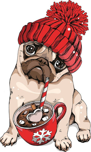 peinture par numéros | Chien et Tasse | animaux, chiens, Facile | FiguredArt