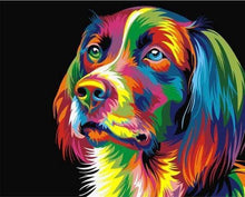 Charger l&#39;image dans la galerie, peinture par numéros | Chien Pop Art | animaux chiens facile Pop Art | FiguredArt