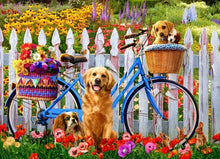 Charger l&#39;image dans la galerie, peinture par numéros | Chiens et vélos | animaux, chiens, Complexe, fleurs | FiguredArt