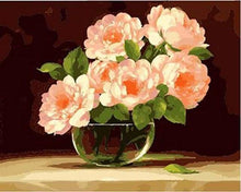 Charger l&#39;image dans la galerie, peinture par numéros | Cinq Fleurs dans un Vase | facile fleurs | FiguredArt