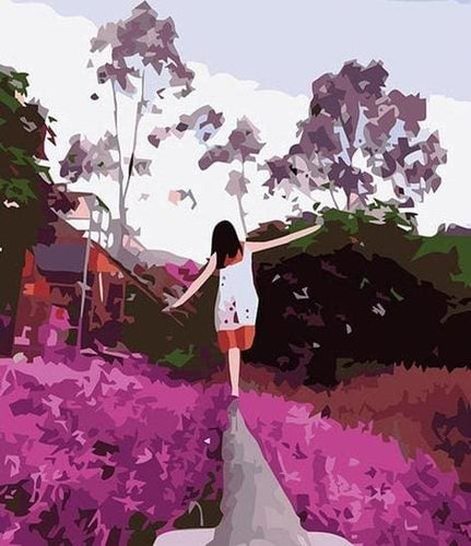 peinture par numéros | Couleur Lavande | facile paysages | FiguredArt