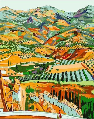 peinture par numéros | Dans la vallée | Intermédiaire, paysages | FiguredArt