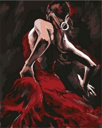 peinture par numéros | Danseuse de Flamenco | danse intermédiaire | FiguredArt