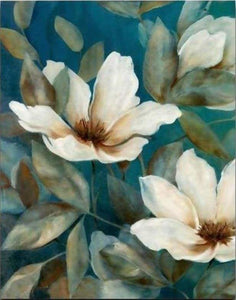 peinture par numéros | Déclinaison de fleurs blanches | complexe fleurs | FiguredArt
