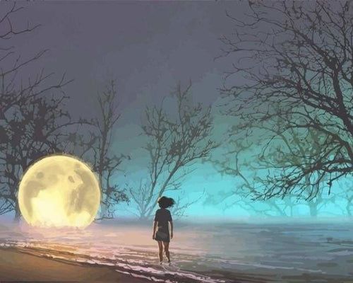 peinture par numéros | Décrocher la Lune | intermédiaire paysages | FiguredArt