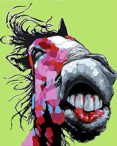 peinture par numéros | Dents de Cheval | animaux chevaux facile | FiguredArt