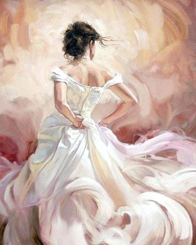 peinture par numéros | Dos de Danseuse | intermédiaire romantique | FiguredArt