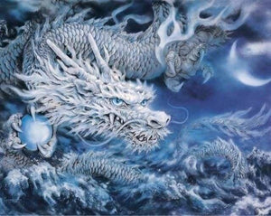peinture par numéros | Dragon de glace | animaux complexe dragons | FiguredArt
