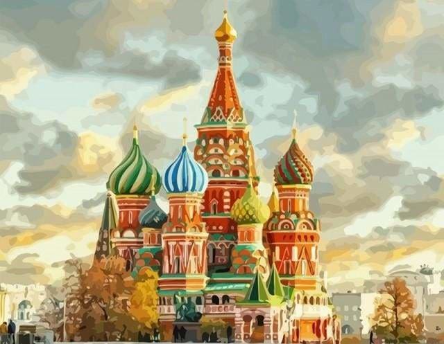 peinture par numéros | Eglise Saint-Pétersbourg | facile ville | FiguredArt