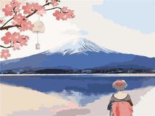 Charger l&#39;image dans la galerie, peinture par numéros | En regardant le Mont Fuji | facile fleurs paysages | FiguredArt