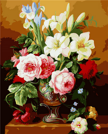 peinture par numéros | Encore des fleurs | Facile, fleurs | FiguredArt