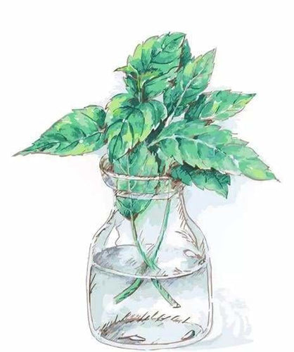 peinture par numéros | Feuilles de Mûres | facile fleurs | FiguredArt
