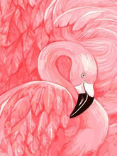 Charger l&#39;image dans la galerie, peinture par numéros | Flamant rose | animaux facile flamants roses oiseaux | FiguredArt