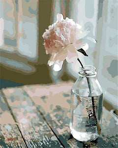 peinture par numéros | Fleur Blanche | facile fleurs | FiguredArt