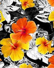 Charger l&#39;image dans la galerie, peinture par numéros | Fleur dHibiscus jaune | fleurs intermédiaire | FiguredArt