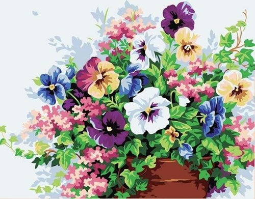 peinture par numéros | Fleurs aux multiples Couleurs | facile fleurs | FiguredArt
