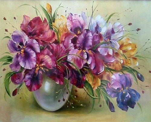 peinture par numéros | Fleurs colorées | facile fleurs | FiguredArt