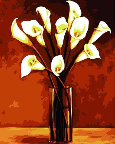 peinture par numéros | Fleurs coupées dans un Vase | facile paysages | FiguredArt