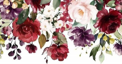 peinture par numéros | Fleurs et Aquarelle | fleurs intermédiaire | FiguredArt