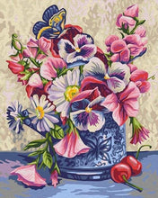 Charger l&#39;image dans la galerie, peinture par numéros | Fleurs et Cerises | fleurs intermédiaire | FiguredArt