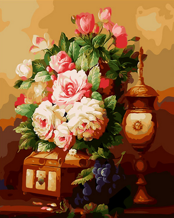 peinture par numéros | Fleurs et grappes | Facile, fleurs | FiguredArt