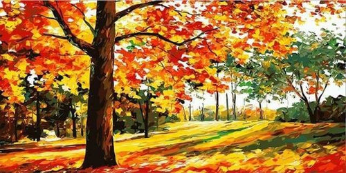 peinture par numéros | Forêt inoubliable | intermédiaire paysages | FiguredArt