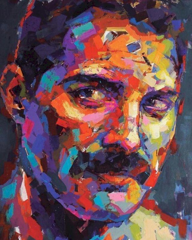 peinture par numéros | Freddie Mercury Pop Art | nouveautés musique portrait facile | FiguredArt