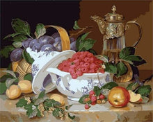 Charger l&#39;image dans la galerie, peinture par numéros | Fruits dans une Coupe précieuse | cuisine facile | FiguredArt