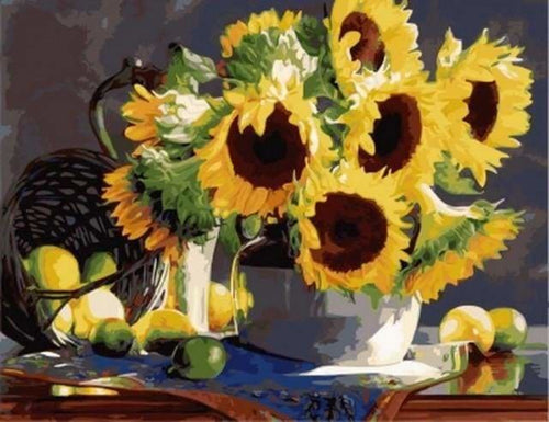 peinture par numéros | Fruits et Tournesols | facile fleurs | FiguredArt