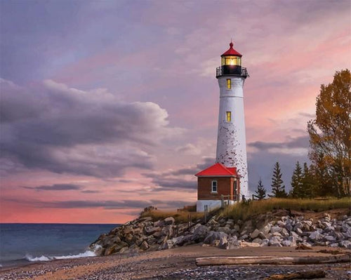 peinture par numéros | Grand phare | Intermédiaire, paysages | FiguredArt