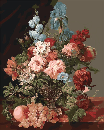 peinture par numéros | Gros bouquet fleuri | Complexe, fleurs | FiguredArt