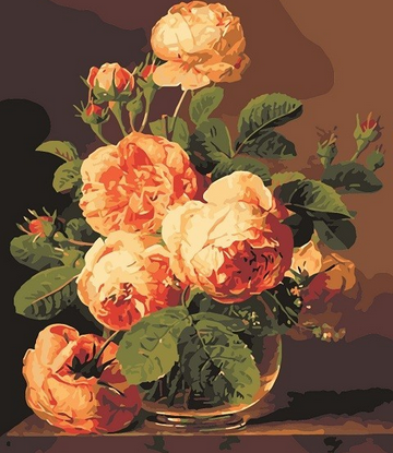 peinture par numéros | Grosses Fleurs | fleurs, Intermédiaire | FiguredArt