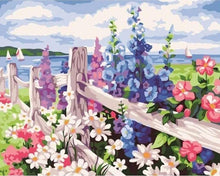 Charger l&#39;image dans la galerie, peinture par numéros | Haie de Fleurs | nouveautés paysages fleurs facile | FiguredArt