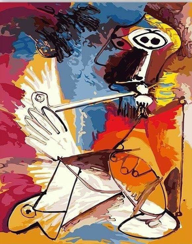 peinture par numéros | Homme à la Pipe | facile portrait | FiguredArt