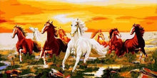 Charger l&#39;image dans la galerie, peinture par numéros | Huit Chevaux au Galop | animaux chevaux intermédiaire | FiguredArt