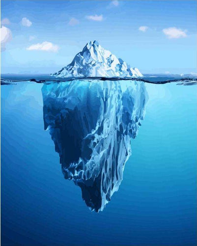 peinture par numéros | Iceberg | Intermédiaire, paysages | FiguredArt