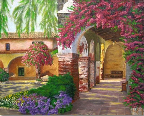 peinture par numéros | Jardin romantique | complexe paysages | FiguredArt