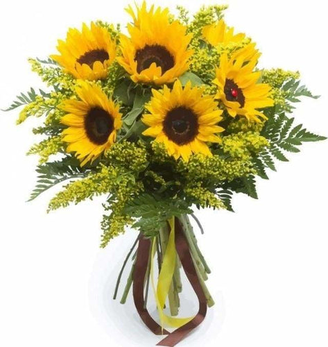 peinture par numéros | Jaune Tournesol | complexe fleurs | FiguredArt